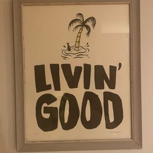“Livin Good” wall decor